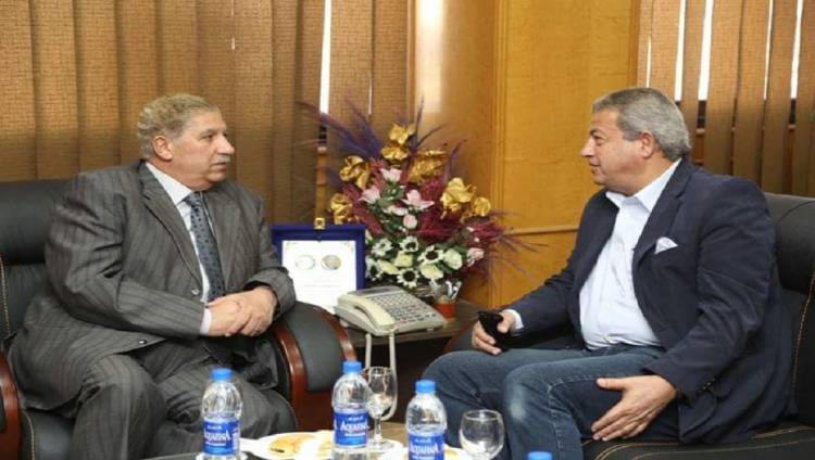 وزير الشباب مع محافظ الاسماعيلية