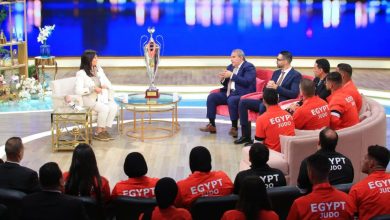 صور| منى الشاذلي تحتفي بأبطال منتخب مصر للجودو غدًا